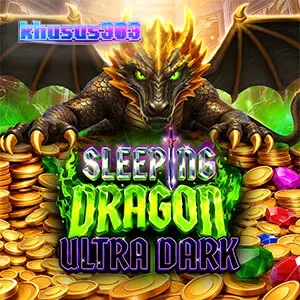 Tampilan visual slot Sleeping Dragon Ultra Dark dengan naga dan harta karun.